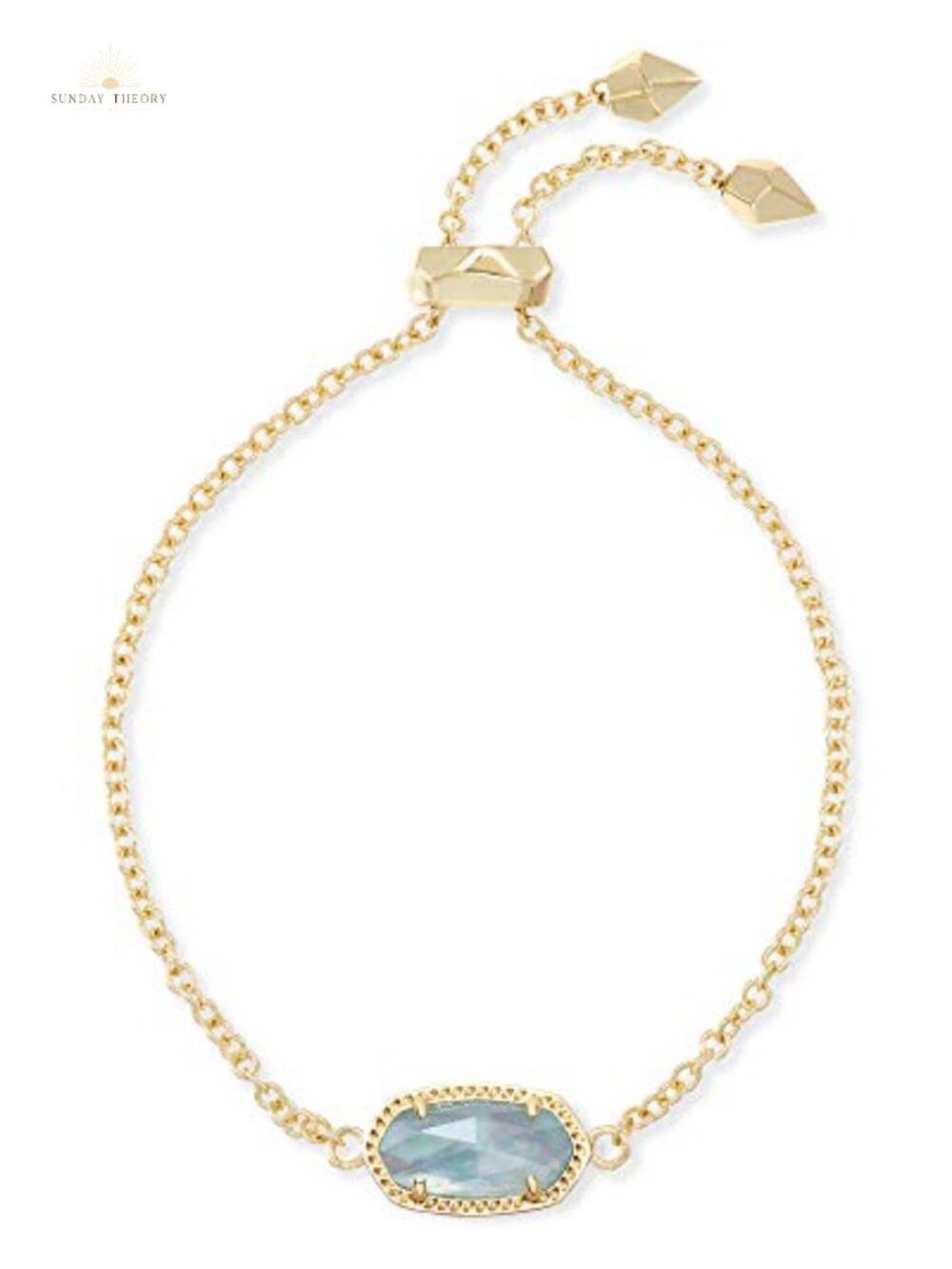 Gold-Plated Link Chain Bracelet Adjustable Slide Clasp Women's Fashion Jewelry